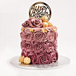 Rosy Birthday Truffle Cake