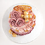 Rosy Birthday Truffle Cake