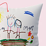 Mothers Day Children Art Cushion