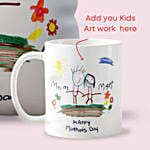 Mothers Day Children Art Mug And Cushion Combo