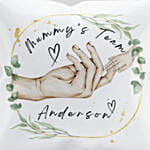 Mummy'S Team Personalised Names Cushion