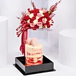 Flowers and Cake in Premium Box