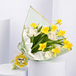 Daffodils and Tulips Birthday Flower Bouquet