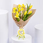 Daffodils withTulips Birthday Flower Bouquet