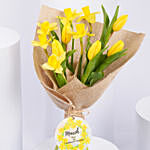 Daffodils withTulips Birthday Flower Bouquet