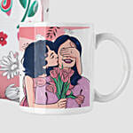 Happy Mothers Day Printed Mug And Cushion Combo