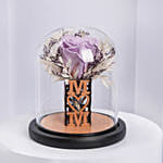 Mom Purple Preserved Rose Dome