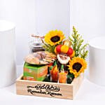 Tea And Cookies Hampers With Sunflowers