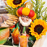 Tea And Cookies Hampers With Sunflowers