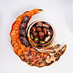 Crescent Moon Platter With Dates And Figs