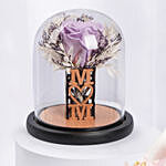 Mom Purple Preserved Rose And Cakes Box