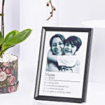 Orchid Plant And Frame For Mom