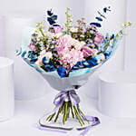 Indigo Floral Ripples Bouquet