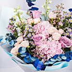Indigo Floral Ripples Bouquet