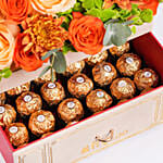 Ramadan Joy Flowers And Chocolates Box