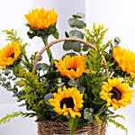 Sunflower Shine Basket