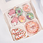 Carnations And Roses Bouquet And Treat Boxes