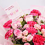 Carnations And Roses Bouquets For Mother
