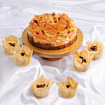 Delighful Baklava Swirls Cake with Cupcakes