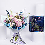 Indigo Floral Ripples Bouquet with Bostani Box