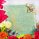 Bateel Crescent Medium Gift Set Plain Dates in Flower Tray