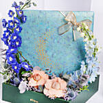 Bateel Crescent XLarge Gift Set and Flowers