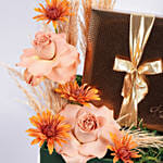 Bateel Midas Medium Gift Set Assorted with Flowers