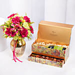 Bateel Nura Sparkling Gift Set With Flowers