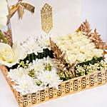 Bateel Pearl Medium Gift Set Assorted in Golden Flowers Tray