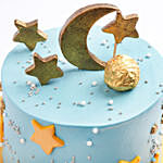 Blue Sky and Moon Cake with Rochers
