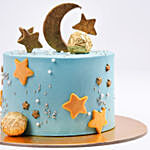 Blue Sky and Moon Cake with Rochers
