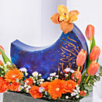 Bostani Chocolates Moon Box with Flowers
