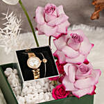 Best Wishes with Versus Watch & Blacelet with Flowers