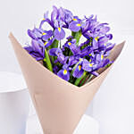 February Birthday Iris Flower Bouquet