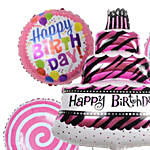 Happy Birthday Cake Balloon Set