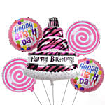 Happy Birthday Cake Balloon Set