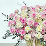 Abundance Of Roses Basket Arrangement