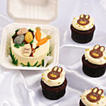 Easter Bento Cake And Cupcakes Set