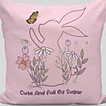 Easter Bunny Pink Cushion