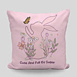 Easter Bunny Pink Cushion