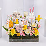 Easter Cookies And Daffodils Tray