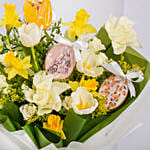 Easter Daffodils And Cookies Bouquet