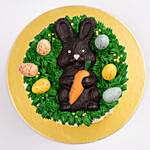 كيكة عيد الفصح مع أرنب الشوكولاتة حجم واحد كيلو