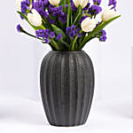 Double Petal Premium White Tulips In A Vase