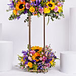 Crsecent Moon Embrace Flower Stand