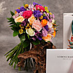 The Dubai Kite Beach Scarf By Lumena Maison With Flowers