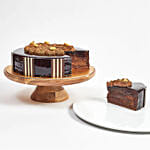 Crunchy Chocolate Hazelnut Eggless Cake 4 Portion