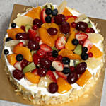 Fresh Fruit Fantasy Eggless 4 Portion