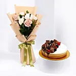Chocolate Feast Cake With Flowers