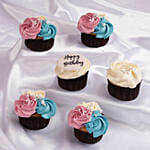 Twilight Whirl Chocolate Cupcake
